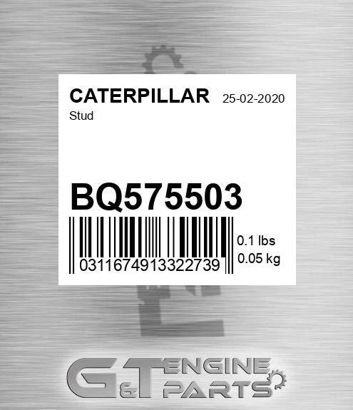 BQ575503 Stud for CATERPILLAR