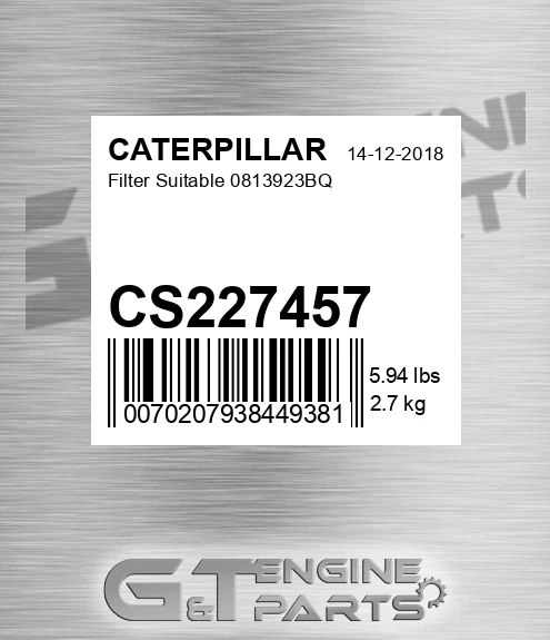CS227457 Filter Suitable 0813923bq
