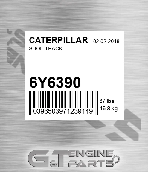 6Y-6390 Shoe Track for CATERPILLAR