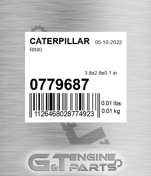 077-9687 Ring for CATERPILLAR