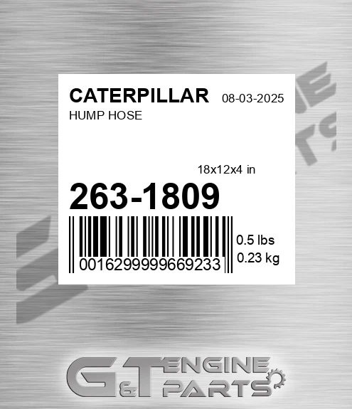 263-1809 Hump Hose for CATERPILLAR