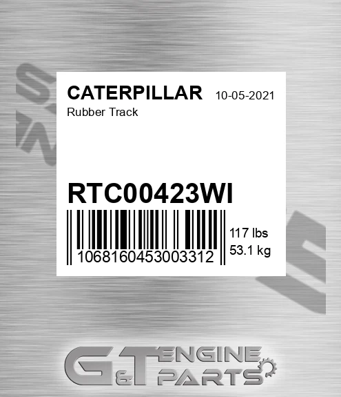 RTC00423WI Rubber Track