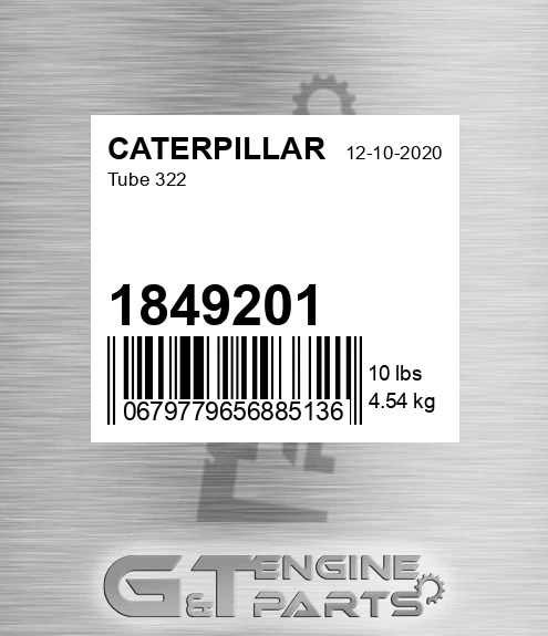 1849201 CATERPILLAR Tube 322