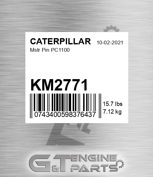 KM2771 Mstr Pin Pc1100 for CATERPILLAR