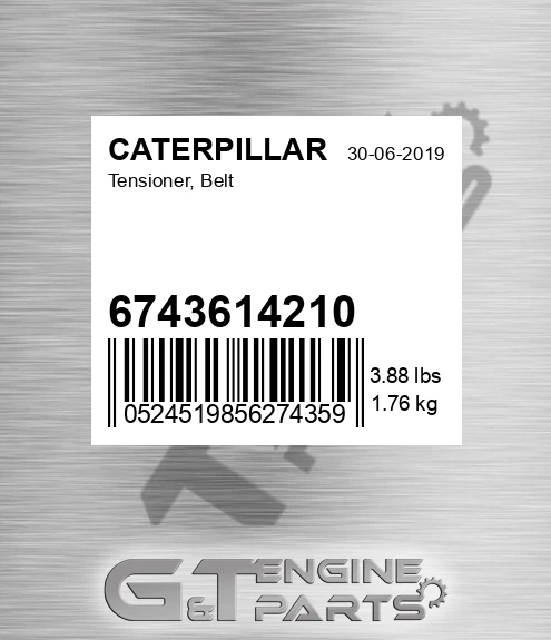 6743614210 Tensioner, Belt for CATERPILLAR