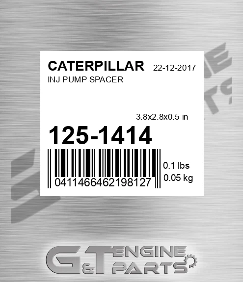 125-1414 Inj Pump Spacer for CATERPILLAR
