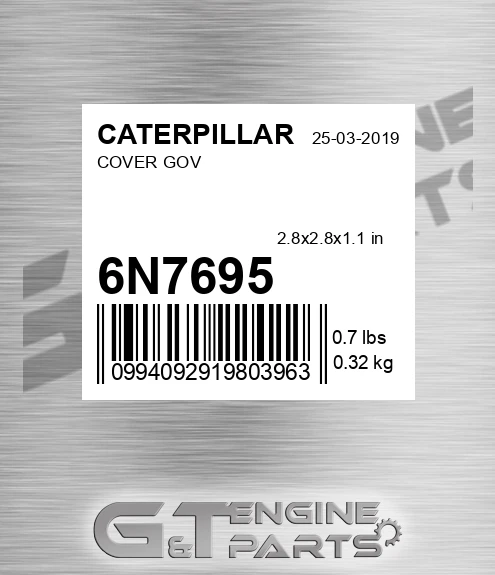 6N7695 Cover Gov for CATERPILLAR