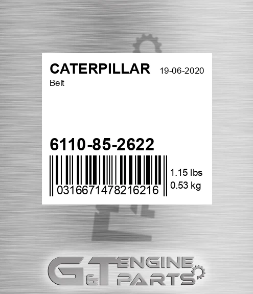 6110-85-2622 Belt for CATERPILLAR