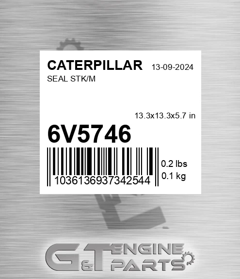 6V-5746 Seal Stk/m for CATERPILLAR