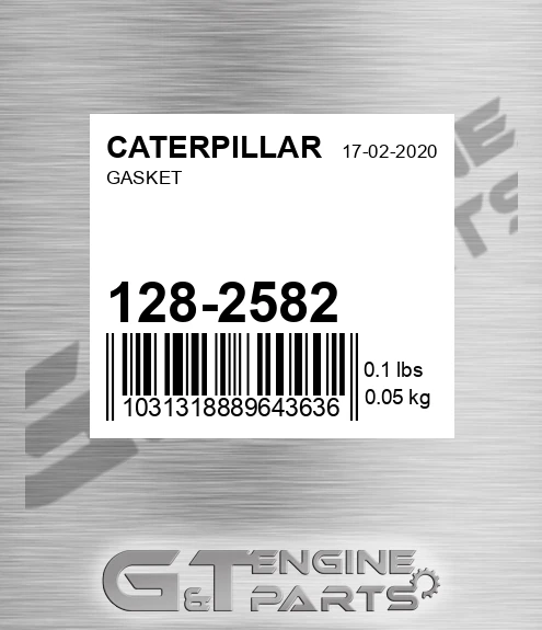 128-2582 Gasket for CATERPILLAR