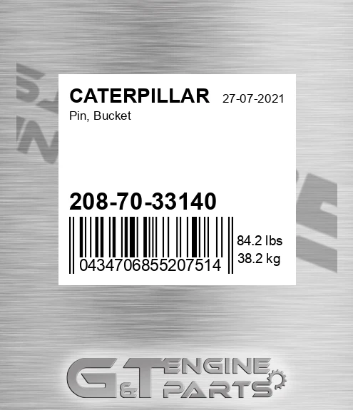 2087033140 Pin, Bucket for CATERPILLAR