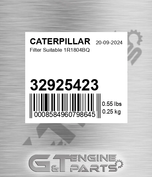 32925423 Filter Suitable 1r1804bq