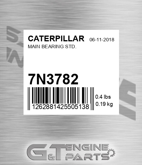 7N-3782 Main Bearing Std. for CATERPILLAR