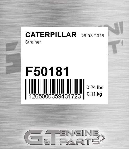 F50181 CATERPILLAR Strainer