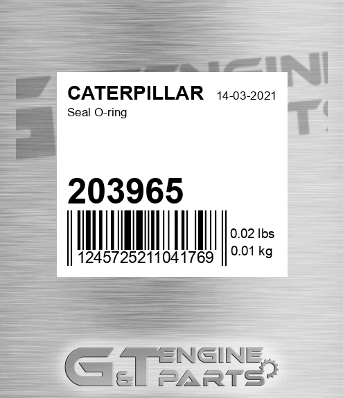 203965 Seal O-ring