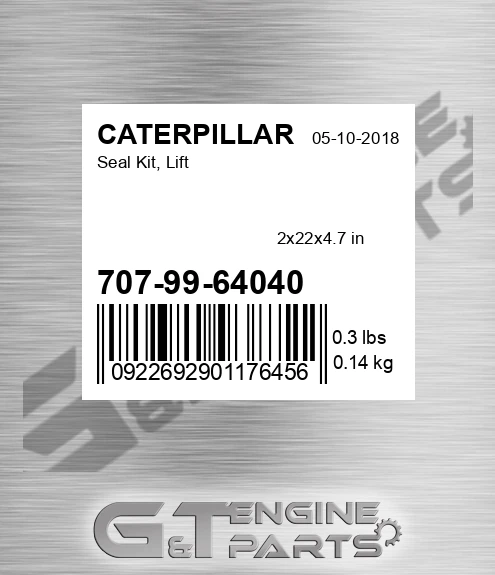 7079964040 Seal Kit, Lift