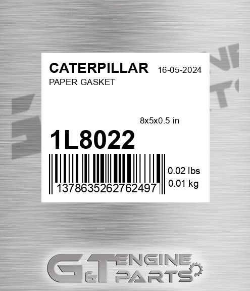 1L-8022 Paper Gasket for CATERPILLAR