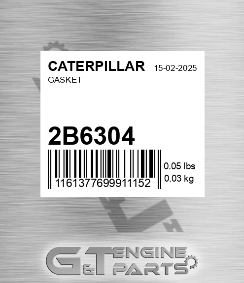 2B6304 Gasket for CATERPILLAR