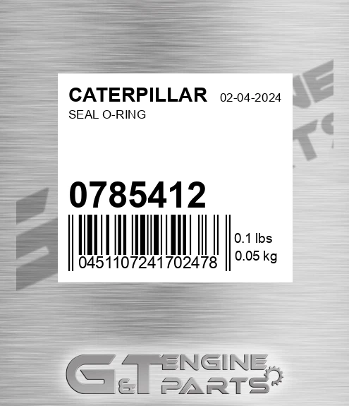 078-5412 Seal O-ring for CATERPILLAR