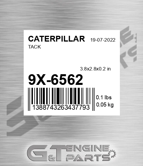 9X-6562 Tack for CATERPILLAR