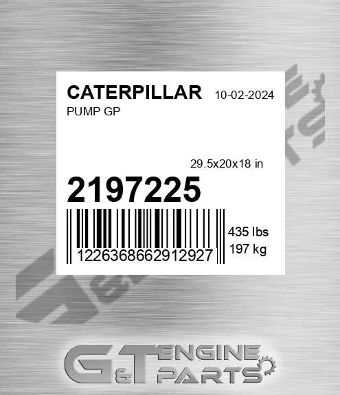 2197225 Pump Gp for CATERPILLAR
