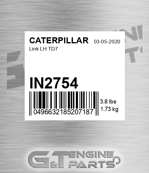 IN2754 Link Lh Td7 for CATERPILLAR