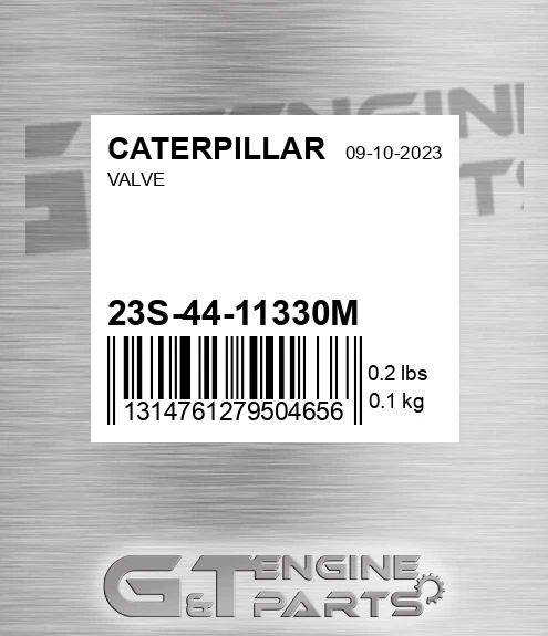 23S-44-11330M CATERPILLAR Valve
