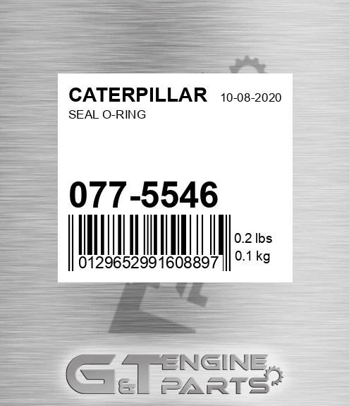 077-5546 Seal O-ring for CATERPILLAR