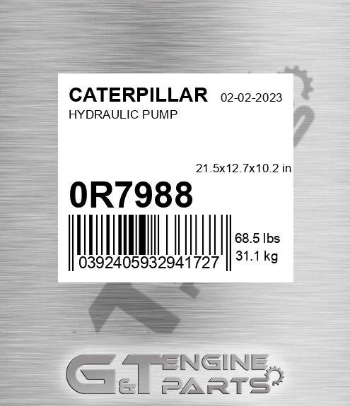 0R-7988 Hydraulic Pump