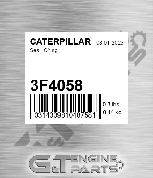 3F4058 Seal, O'ring