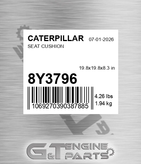 8Y-3796 Seat Cushion