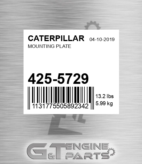 425-5729 Mounting Plate for CATERPILLAR