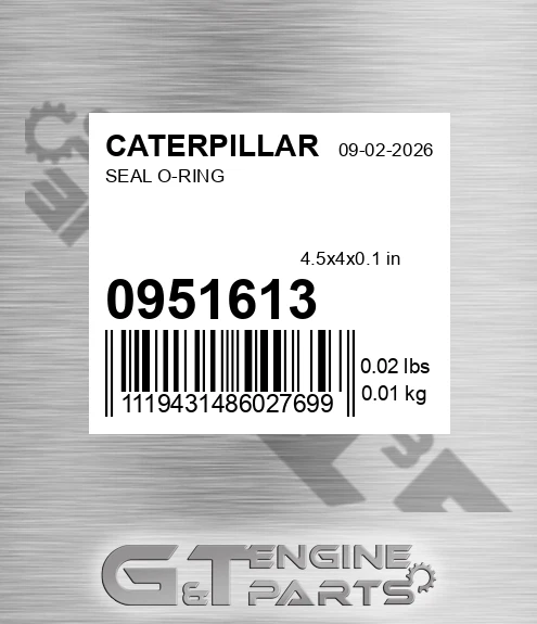 095-1613 Seal O-ring for CATERPILLAR