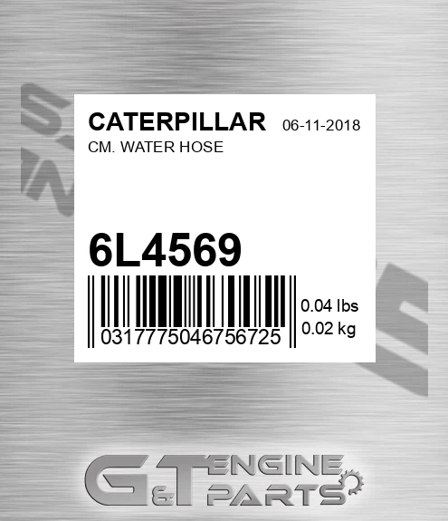 6L-4569 Cm. Water Hose