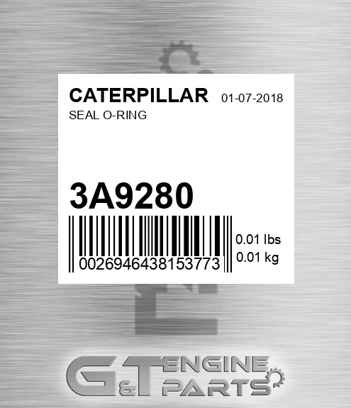3A-9280 Seal O-ring for CATERPILLAR