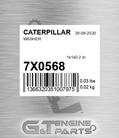 7X-0568 Washer for CATERPILLAR