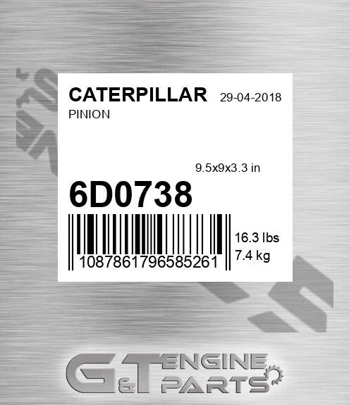 6D-0738 Pinion