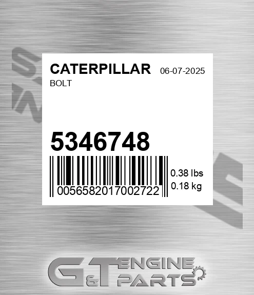 534-6748 Bolt for CATERPILLAR
