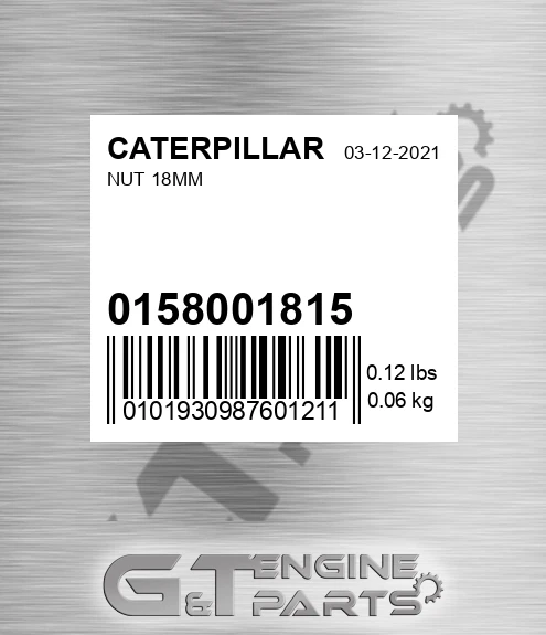 01580-01815 Nut 18mm