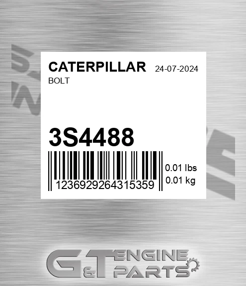 3S-4488 Bolt for CATERPILLAR