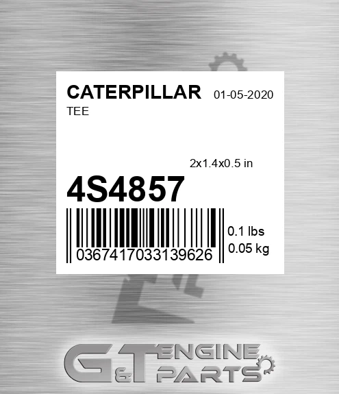 4S4857 Tee for CATERPILLAR