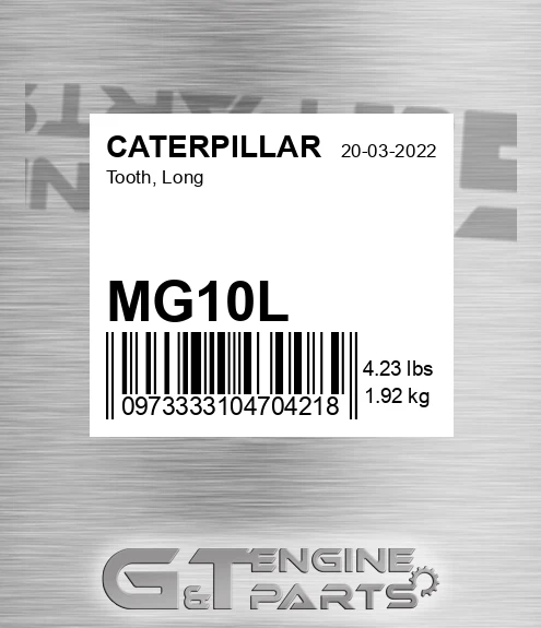 MG10L Tooth, Long for CATERPILLAR