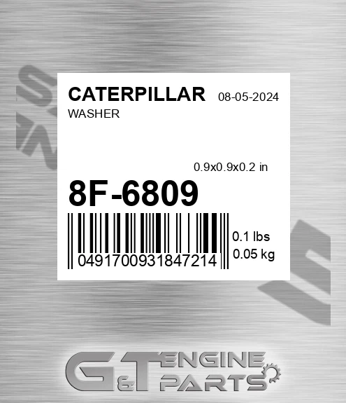 8F-6809 Washer