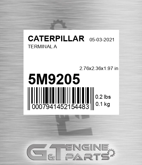 5M9205 Terminal A