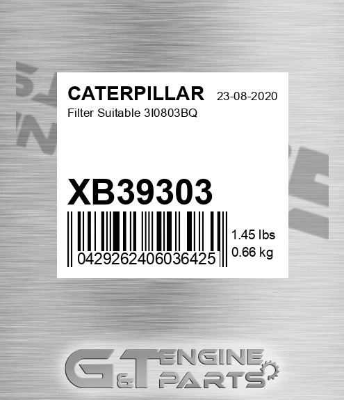 XB39303 Filter Suitable 3i0803bq