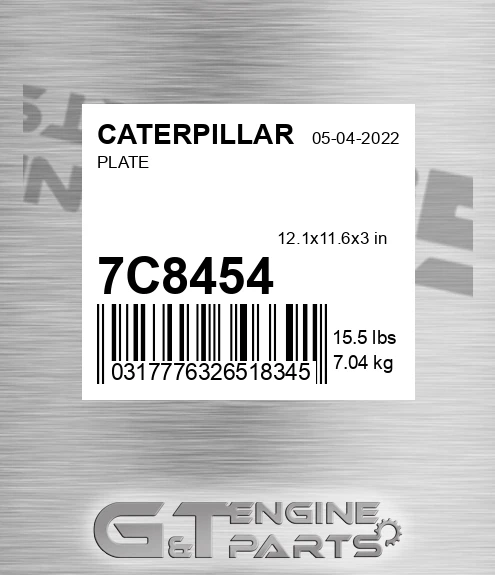 7C8454 Plate