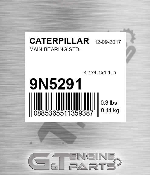 9N-5291 Main Bearing Std. for CATERPILLAR