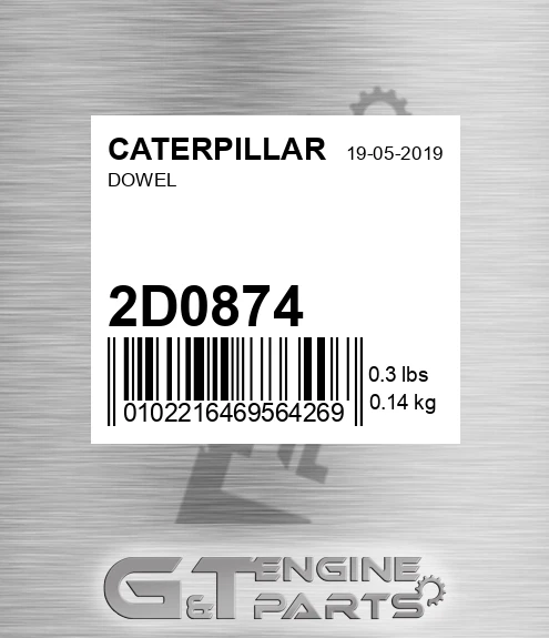 2D0874 Dowel