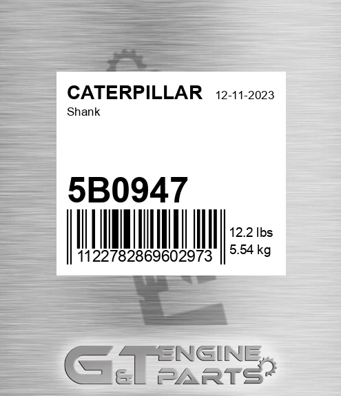 5B0947 Shank for CATERPILLAR
