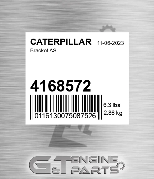 4168572 Bracket As for CATERPILLAR